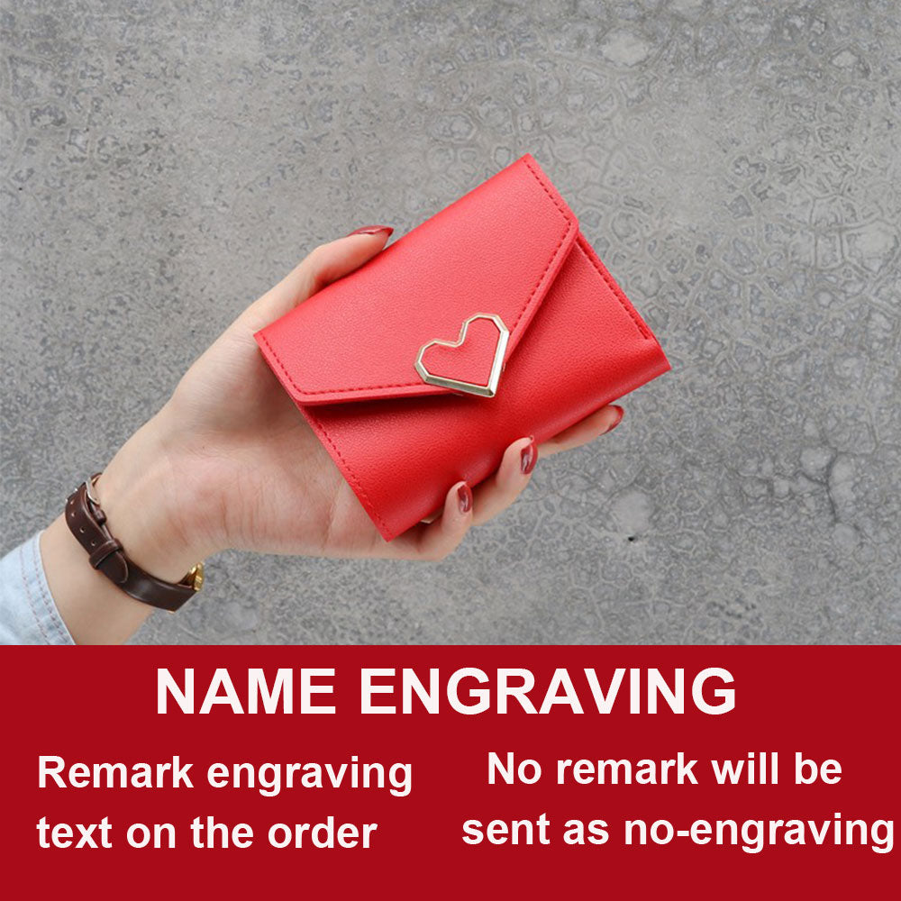 Free Name Engraving Cute Small Women Wallet