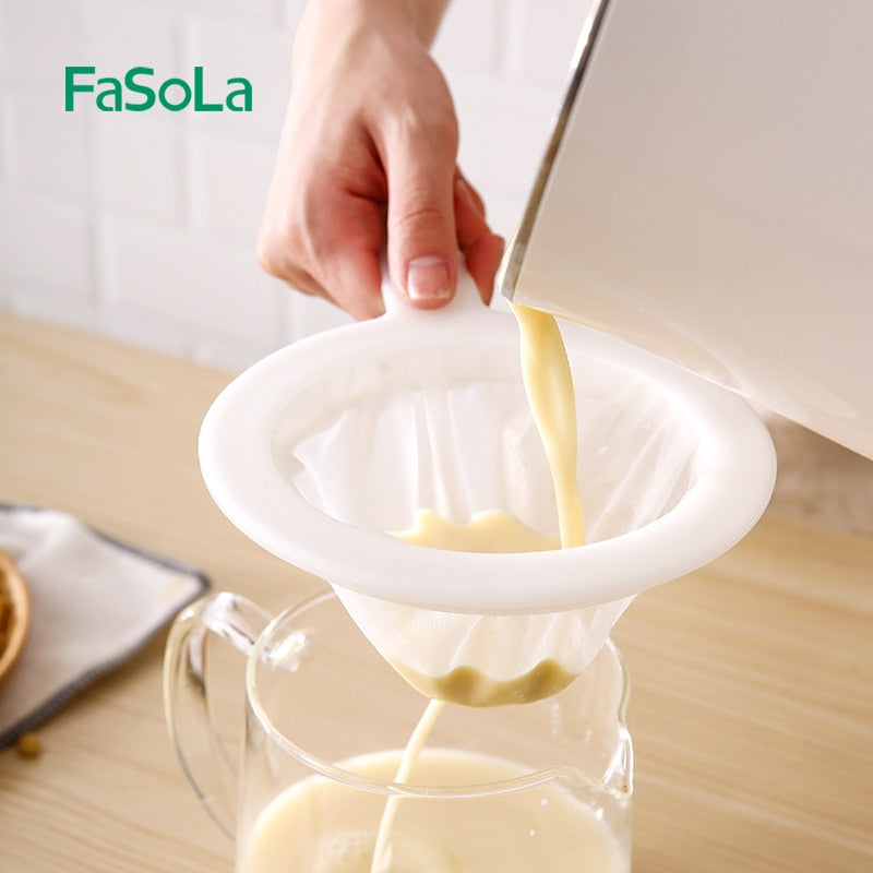 Hand-held High Density Soy Milk Coffee Yogurt Filter