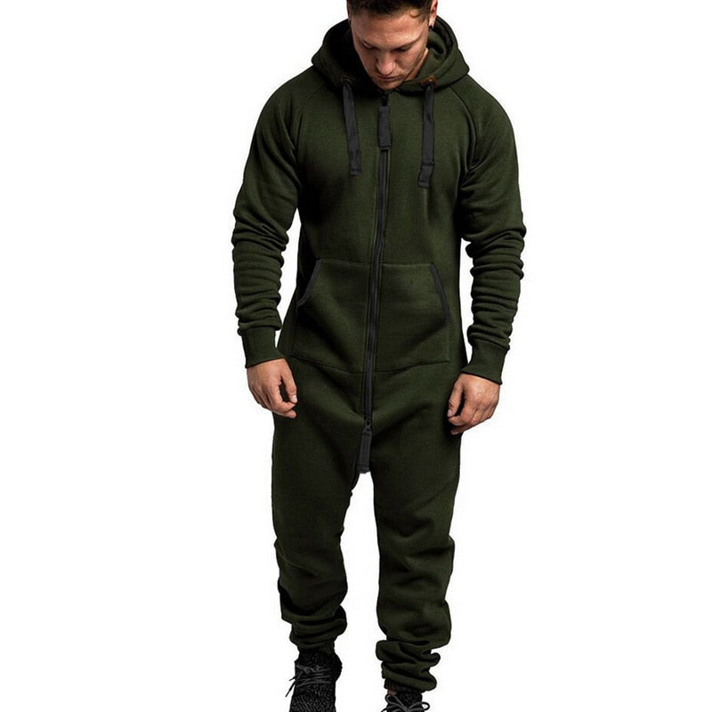 Men's Hooded camouflage Jumpsuit