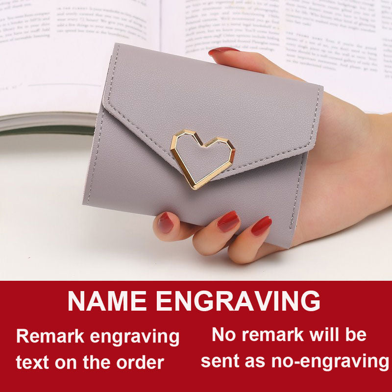 Free Name Engraving Cute Small Women Wallet