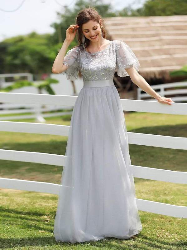 Leaf Maxi Prom Dress