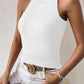 Round Neck Sleeveless Knit Top