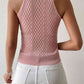 Round Neck Sleeveless Knit Top