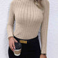 Mock Neck Long Sleeve Knit Top