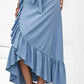 Ruffle Trim Tied Skirt