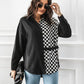 Contrast Button Up Long Sleeve Shirt
