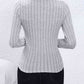 Mock Neck Long Sleeve Knit Top