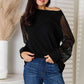 Round Neck Raglan Sleeve Blouse