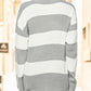 Striped Turtleneck Long Sleeve Sweater