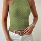 Round Neck Sleeveless Knit Top