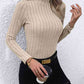 Mock Neck Long Sleeve Knit Top